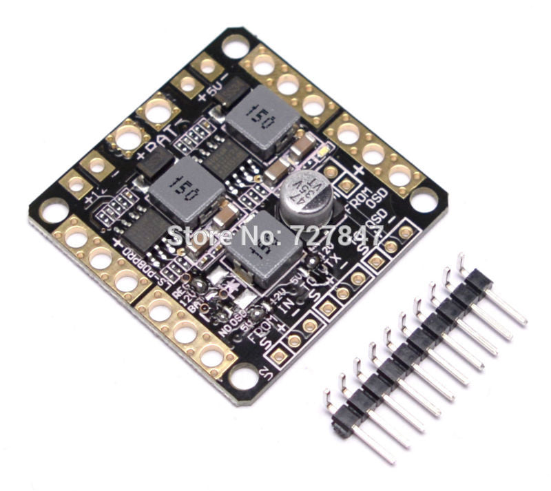 2-6S PDB / 5V 12V Dual BEC / LC filter 3 in 1 PCB