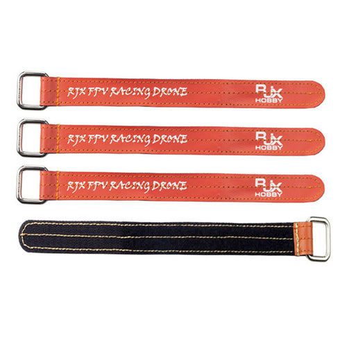 4 PCS 4x RJX Magic Tie Down Anti-skid Anti-slip Battery Strap Belt with Metal Clasp