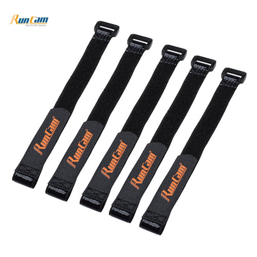 5PCS RunCam Black Anti-skid Magic Bandage 16*250mm Battery Tie Down Strap