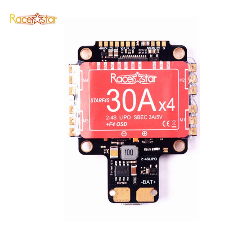 Racestar StarF4S 20A Blheli_s Dhsot4 4in1 ESC w/ F4 Flight Controller