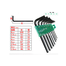 Load image into Gallery viewer, 8pcs1.5mm-6mm Hex Allen Key Set