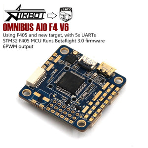 OMNIBUS AIO F4 V6 Flight Control - 5xUARTs using F4 MCU controls OSD over SPI bus
