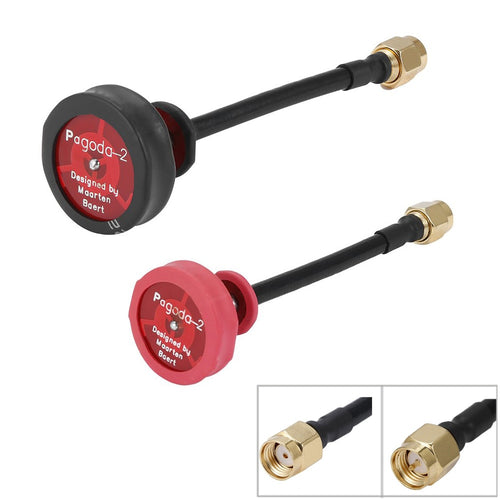 Pagoda 5.8G 5dBi 50W Omnidirectional Omni FPV Flat Panel Pagoda Antenna LHCP/RHCP SMA/RP-SMA 80mm