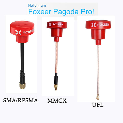 1 PCS Or 2PCS FOXEER Pagoda PRO 5.8G SMA/RP-SMA/UFL/MMCX RHCP FPV Antenna
