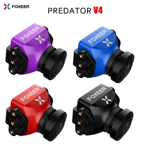 Foxeer Predator V4 FPV Camera Racing Drone Mini Camera16:9/4:3 PAL/NTSC switchable Super WDR OSD 4ms Latency Upgarded PredatorV3