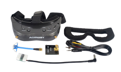 Aomway Commander Goggles V2 3D 5.8G 64Ch 1080P 800*600 SVGA FPV Video Headset Support HDMI DVR FOV 45