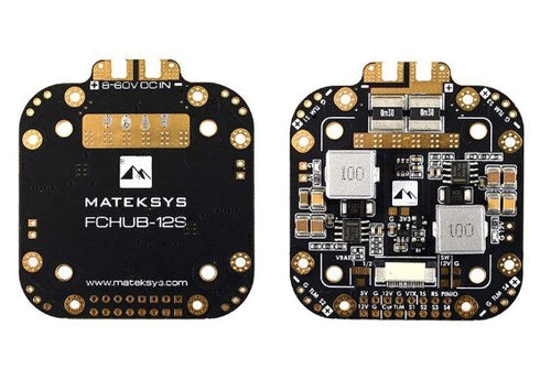 Mateksys FCHUB-12S PDB 5V&12V 440A Output w/ Current Sensor 3-12S Lipo