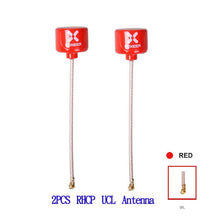 Load image into Gallery viewer, 2PCS Foxeer Lollipop 2 RHCP MMCX Right Angle/Straight RHCP UFL SMA/RP-SMA  5.8G 2.5dBi FPV Super Mini Antenna Black Purple Red