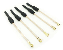 Load image into Gallery viewer, 5.8G IPEX interface FPV Omni-Directional Linear High gain omnidirectional Brass Antenna 2dBi RG178 line 65mm Transmitters sensor