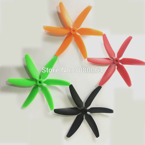 4 Pairs 6 Blade Propeller 5045 CW CCW ABS X5045 6 leaf Quadcopter Propeller