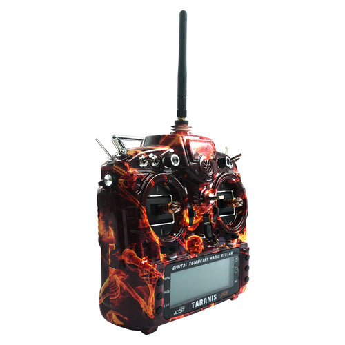 Blazine Skull FrSky Taranis X9D Plus SE 2.4G 16CH Transmitter SPECIAL EDITION w/ M9 Sensor Water Transfer Case